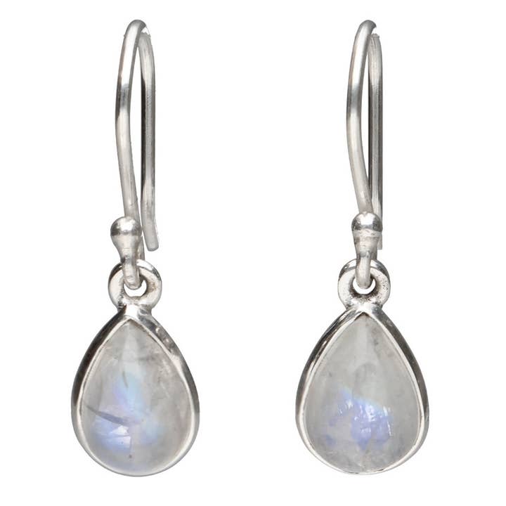 Orecchini Pendenti con Pietra di Luna in Argento Sterling 925 per la vendita all'ingrosso da parte di Vives de la Cortada S.L