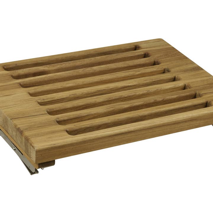 Banco de Duche Retangular de Montagem na Parede em Teca Castanha 13" X 30" por atacado de HomeRoots