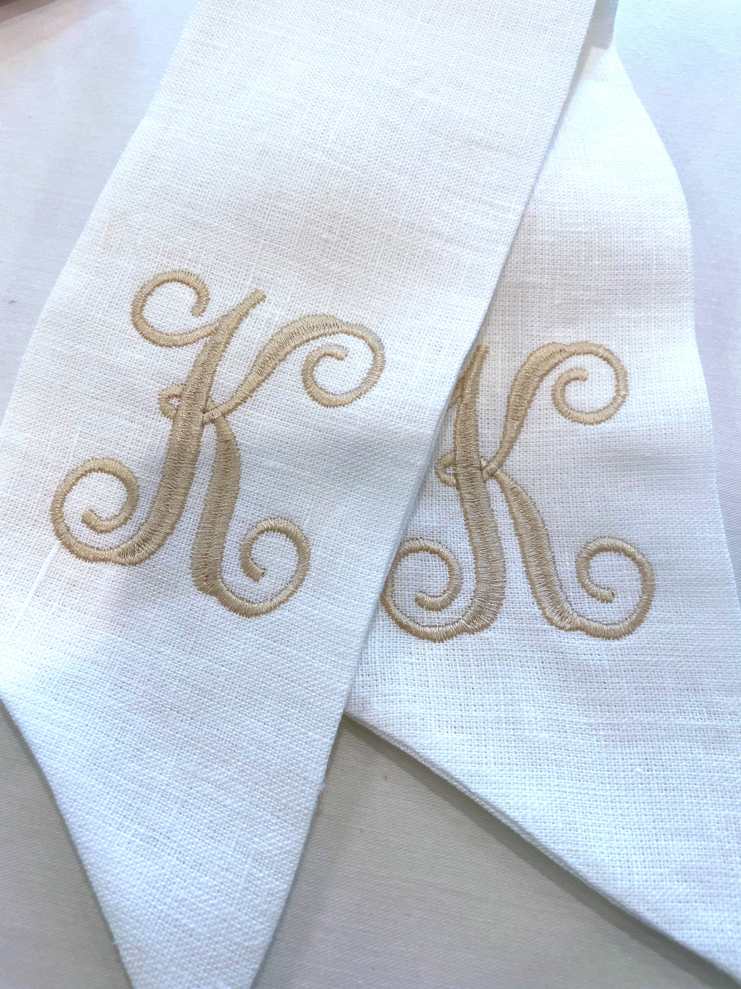 Morgan Sartain Home - Wholesale Door Hanger - Ivory Linen Wreath Sash3