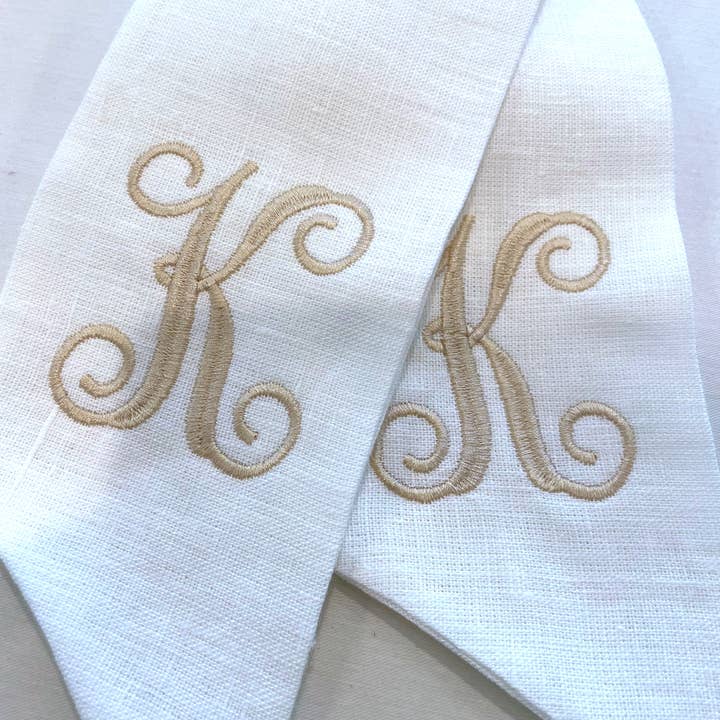 Morgan Sartain Home - Wholesale Door Hanger - Ivory Linen Wreath Sash3