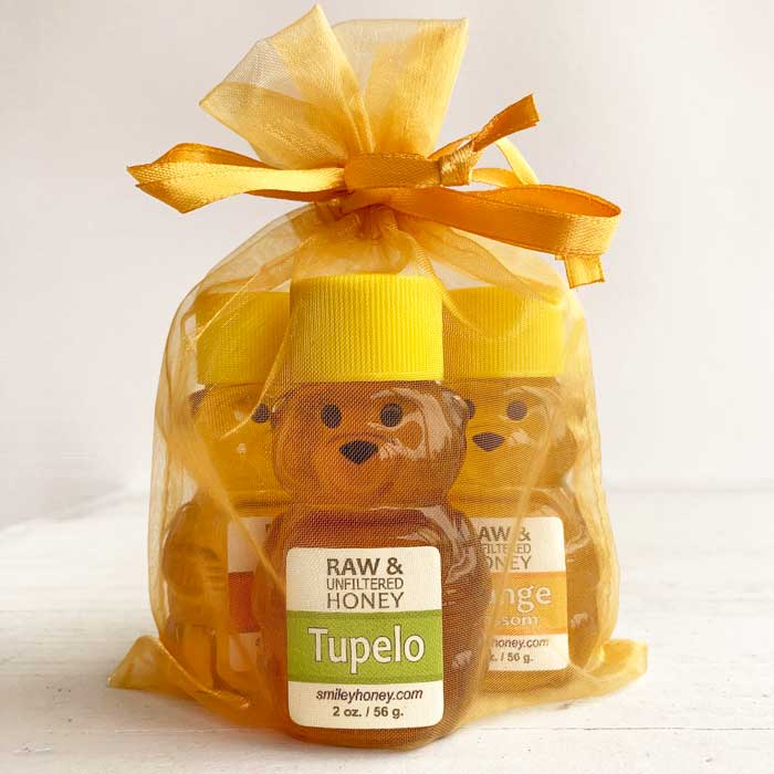 Smiley Honey - Wholesale Honey - Golden Bag of Bears1