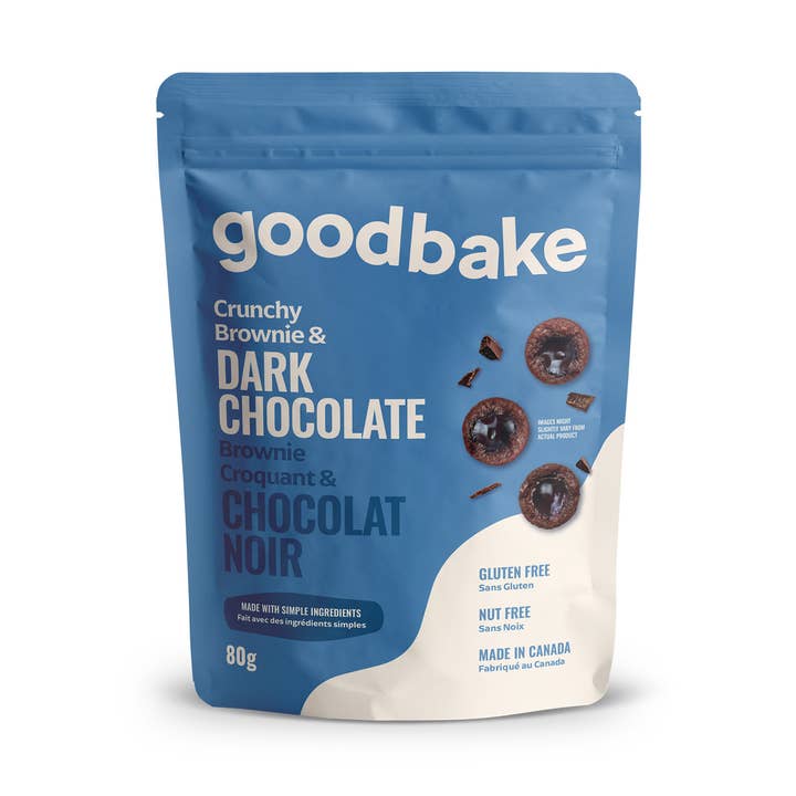 Goodbake - Wholesale Brownie - Dark Chocolate Crunchy Brownie Snack Pack (80gr)0