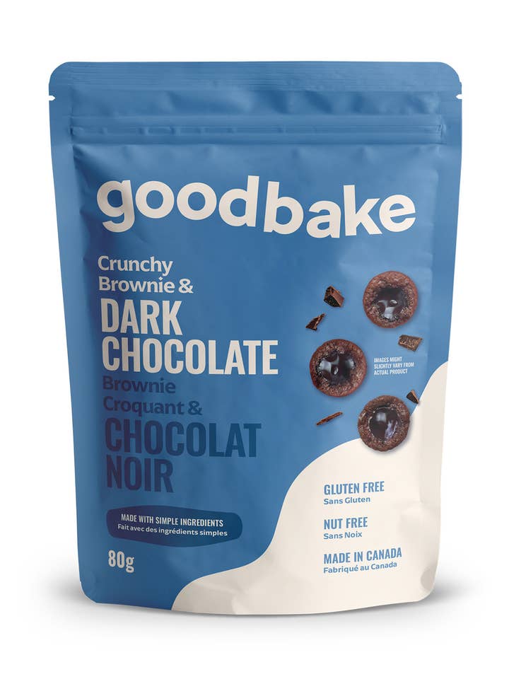 Dark Chocolate Crunchy Brownie Snack Pack (80gr) for wholesale by Goodbake