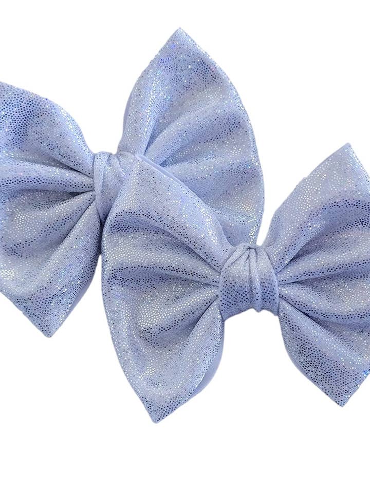 Laço Savannah PIGIES Set Holographic Branco por atacado de Dainty Delights Creations