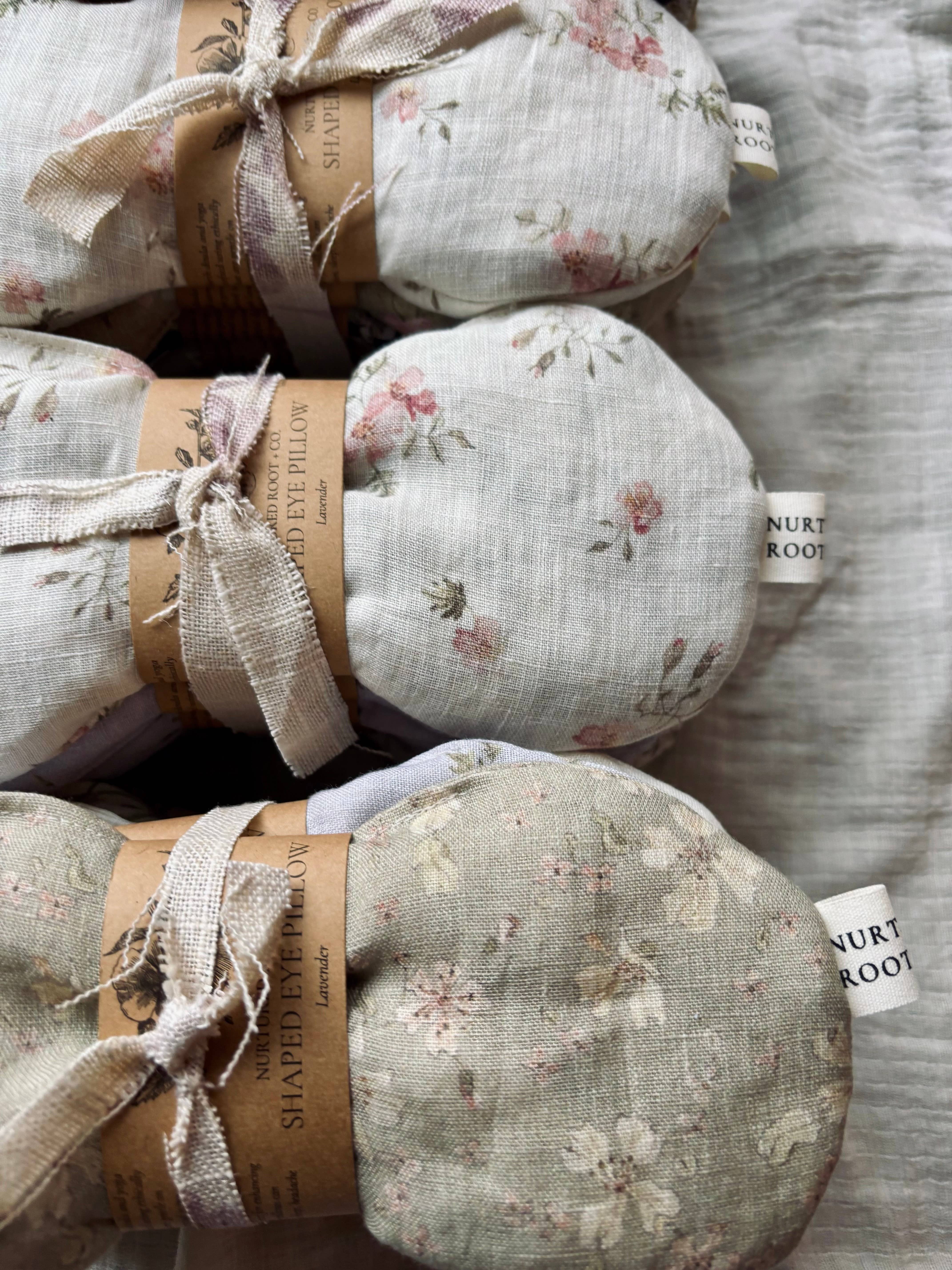 Nurtured Root + Co. - Wholesale Spa/Therapy Pillow - Hot & Cold Shaped Eye Pillow6