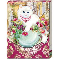 Punch Studio Pocket Notepad -KITTEN VASE for wholesale by Punch Studio