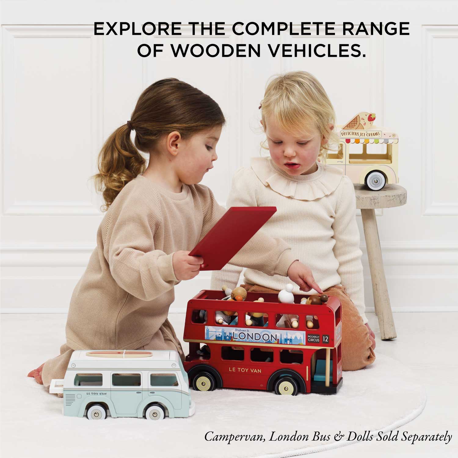 Le Toy Van – wholesale Toy car/truck – Child – Wooden Ice Cream Van8