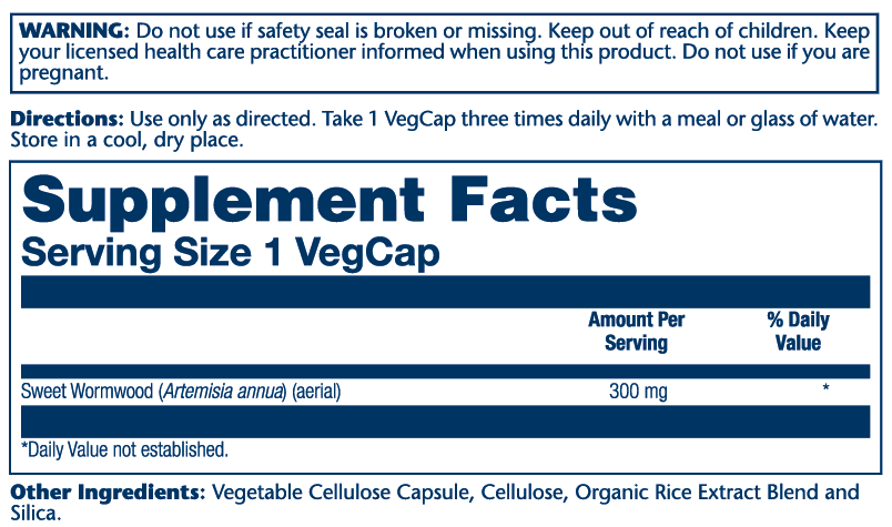 Solaray - Wholesale Oral Supplement/Vitamin - Sweet Wormwood Aerial 300mg1