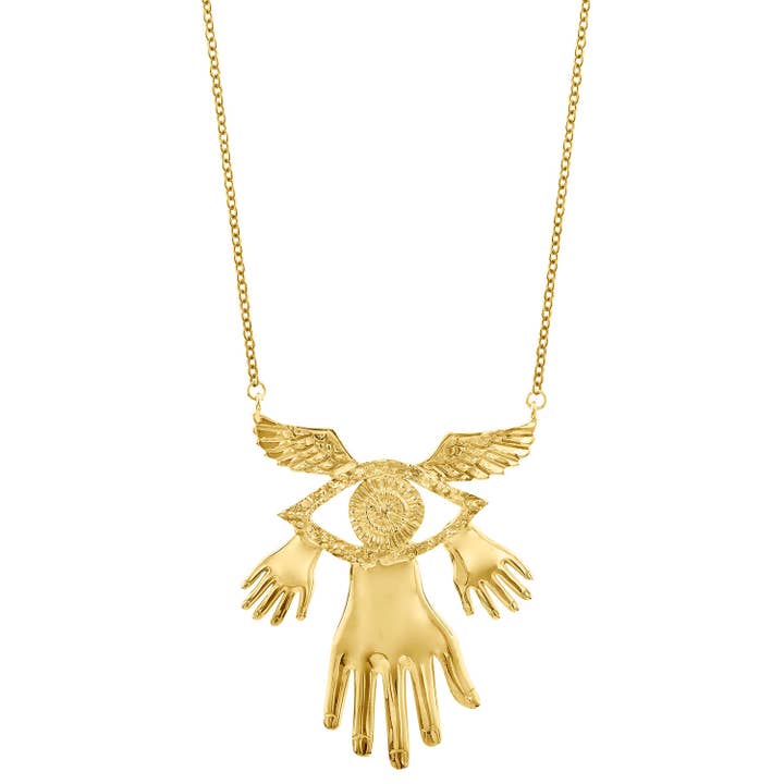 Ketting Hands Wings Eye voor wholesale door Sophie Simone Designs