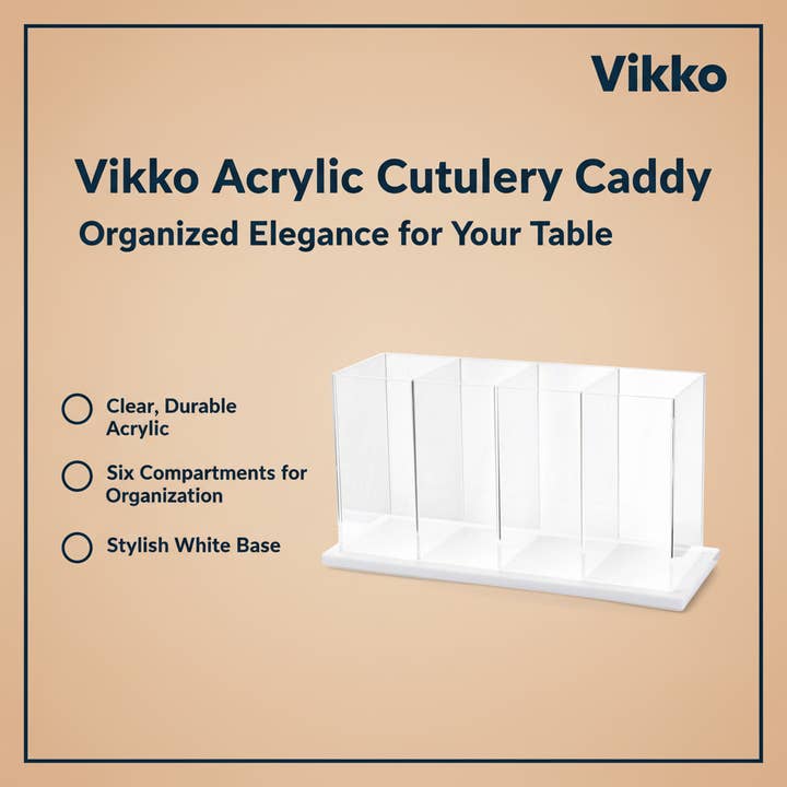 Kadra Kitchenware - Vendita all'ingrosso Portaposate - Portaposate in acrilico Vikko con fondo bianco3