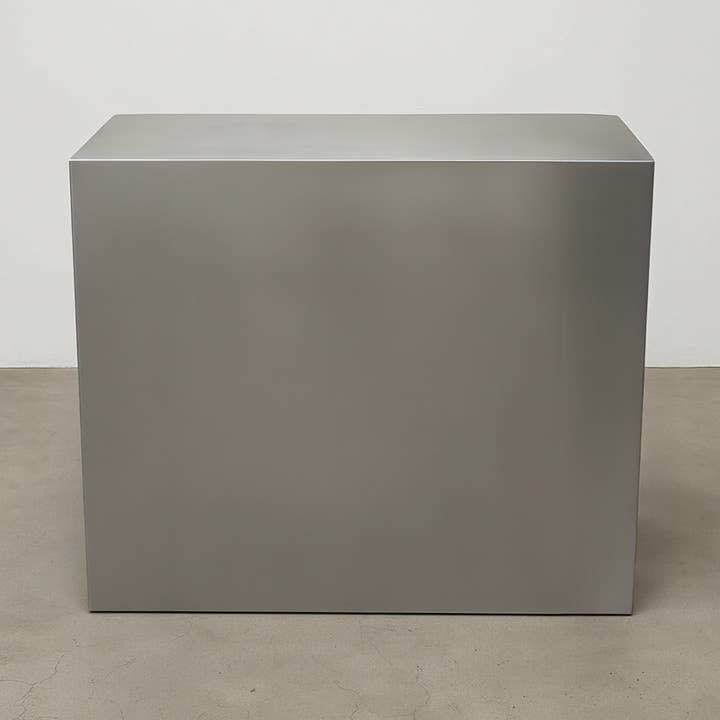 #034 - Stainless Steel Front Desk Rectangle with Sharp Edges for wholesale by Signs and Mirrors