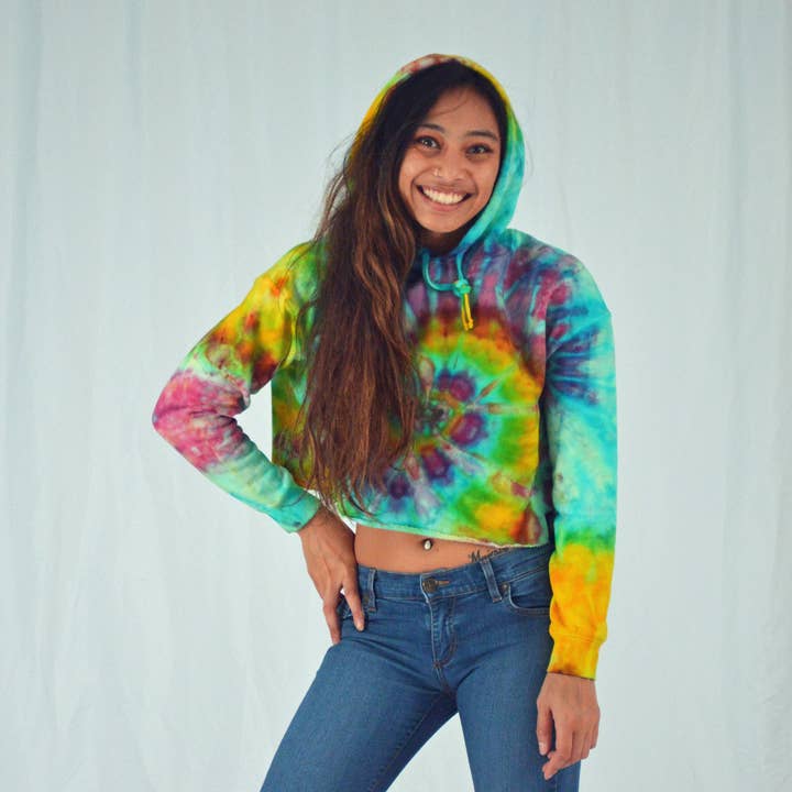 Felpa con cappuccio corta | Sunset Sherbert per la vendita all'ingrosso da parte di Soul Shine Maine