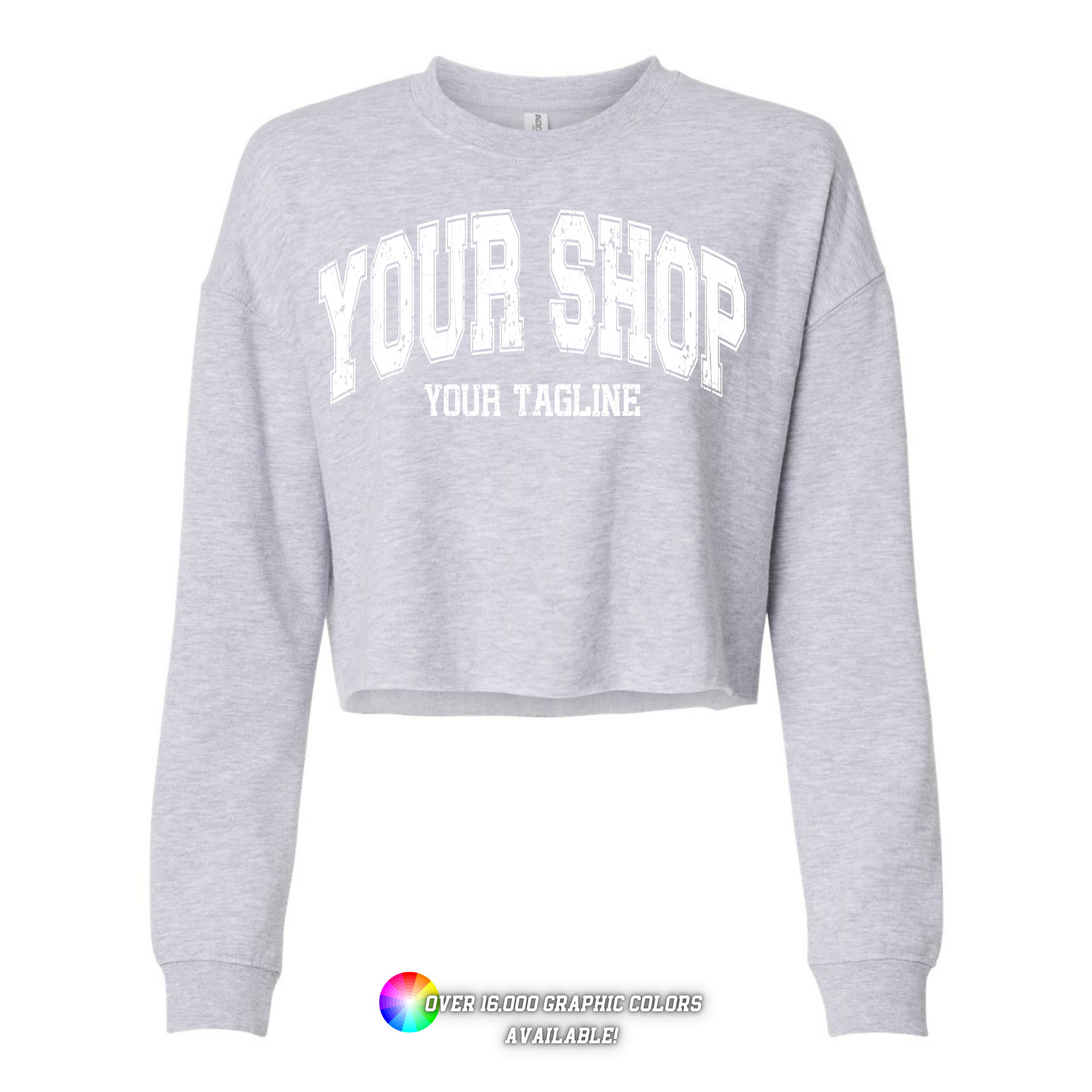 Faith & Life Christian Brands - Wholesale Graphic Sweatshirt - Women's - Custom Branded Logo Athletic Cropped Crewneck Sweatshirt8