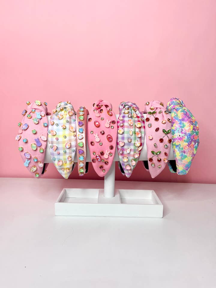 Pastel Easter Jeweled Headbands — Spring Sparkle Collection for wholesale by Brittyland