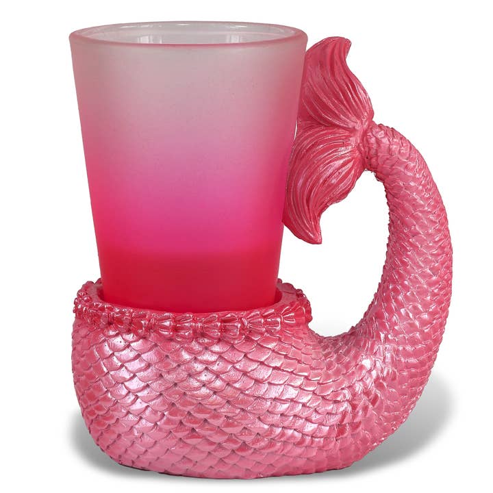 Cool Shot Glass - Pink Mermaid Tail for wholesale by Cota Global