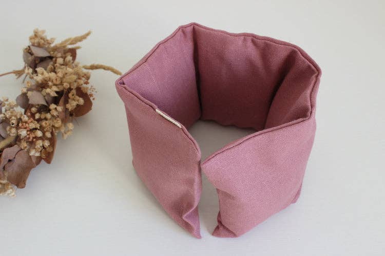 Le Gang des Fougères – wholesale Varm/kall kompress – Nackvärmare med linfrön - linne i gammal ros1