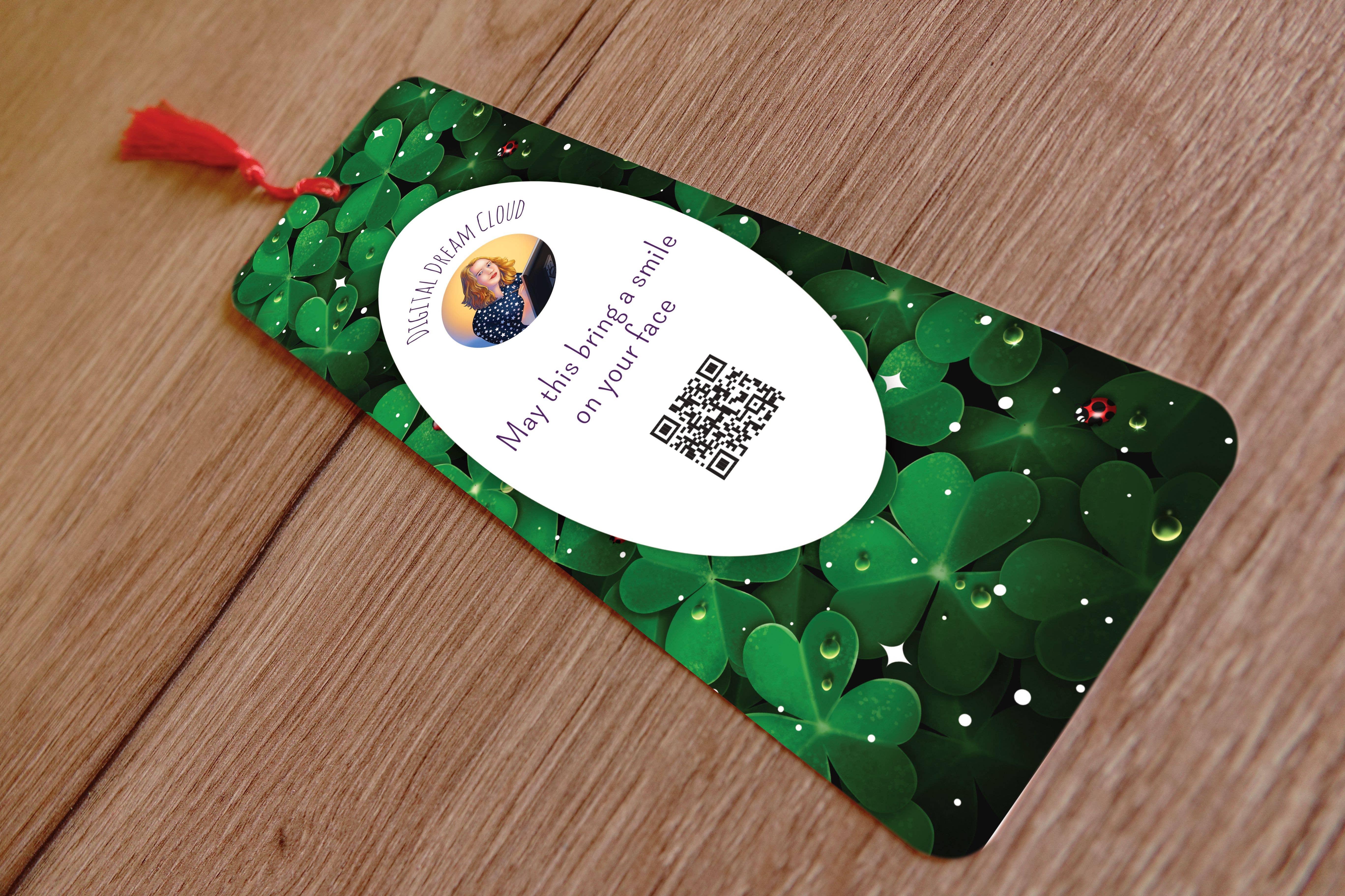 Digitaldreamcloud - Wholesale Bookmark - Boekenlegger met kwastje klaver draak1