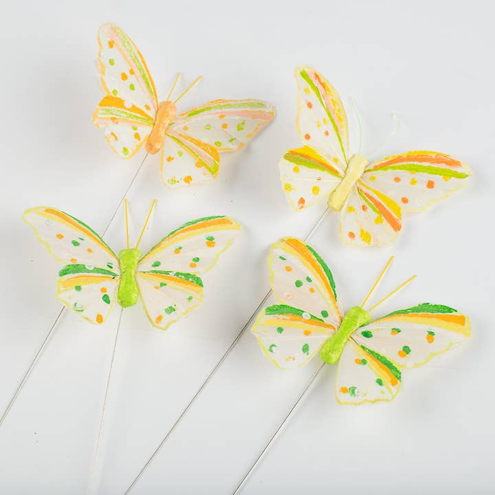 Factory Direct Craft - Wholesale Artificial Flowers - Artificial Butterflies (12pc pack) - Select Color