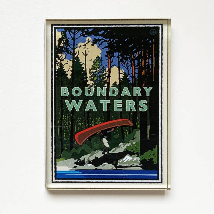 Landmark MN | Boundary Waters Magnet for wholesale by Legendary Landmark Art Prints