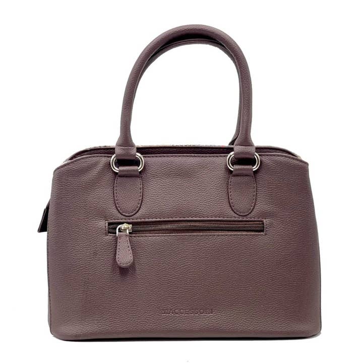 maccessori – wholesale Top handle bag – women's – Harris Tweed Top Handle Bag Blue Brown Check