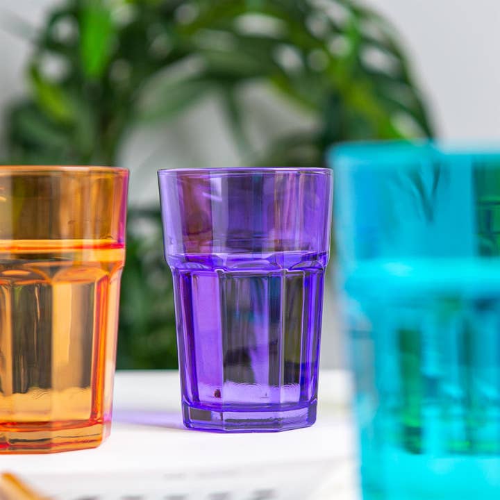Rinkit Ltd - Wholesale Cocktail/Liquor Glass - Rink Drink Coloured Highball Glass - 365ml - 6 Colours