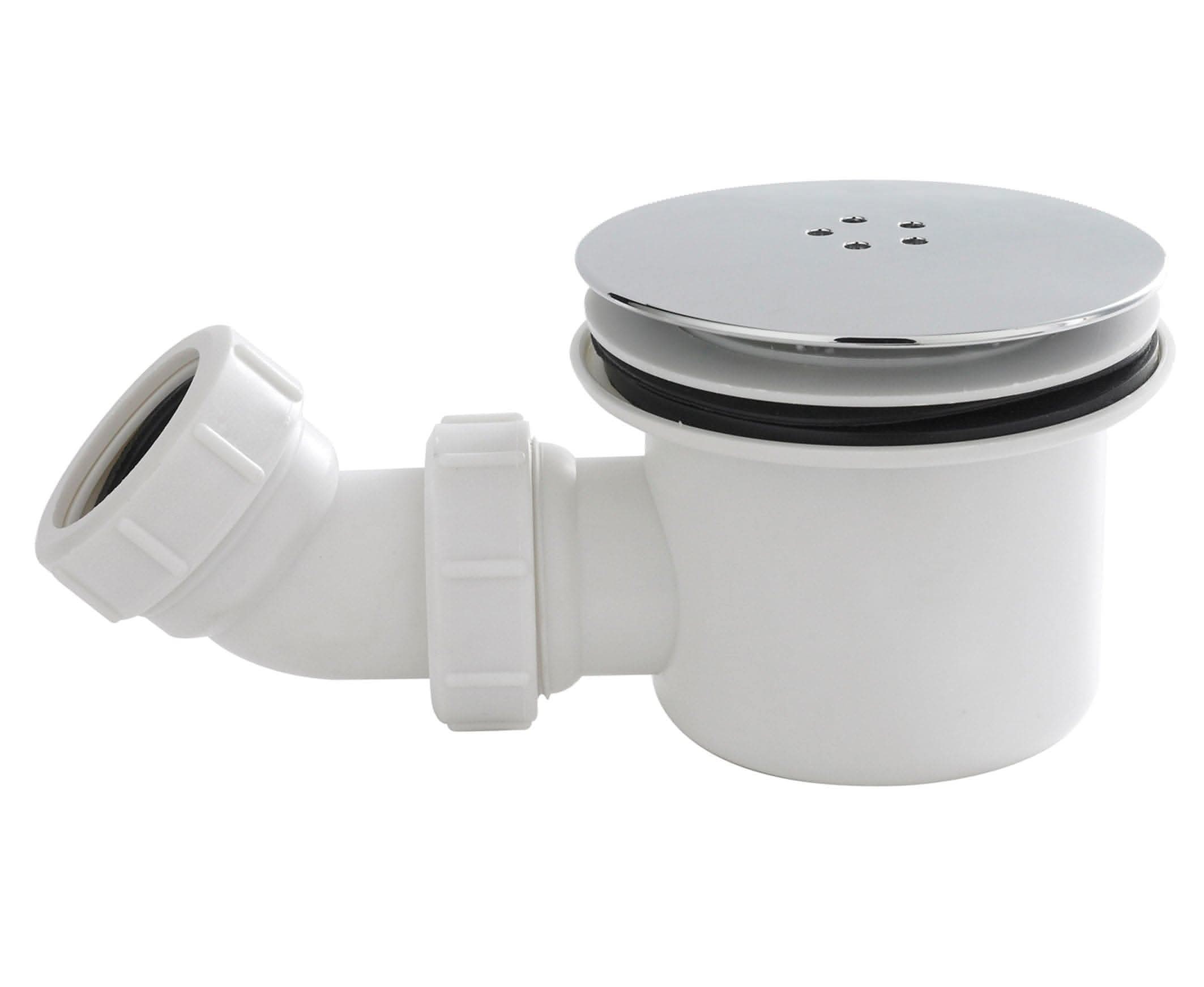 Bathroom4Less – wholesale Bathroom accessory set – Shower Tray Waste Trap 90mm Fast Flow Easy Clean Shower Enclosure Waste Chrome0