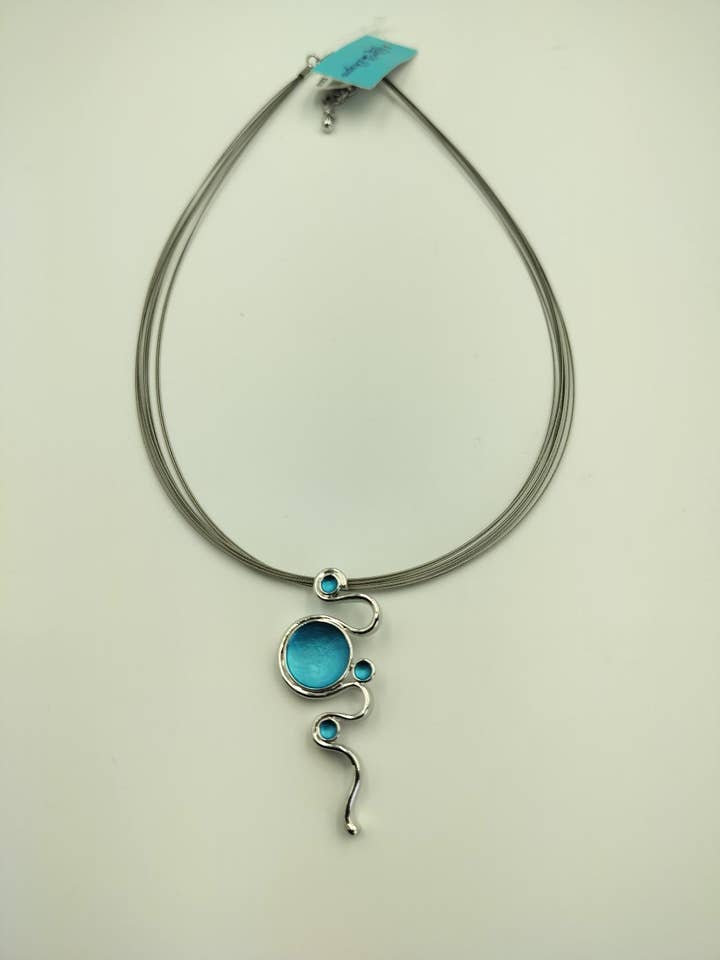 Swirl Necklace 41677 for wholesale by Captiva Blu Jewelry