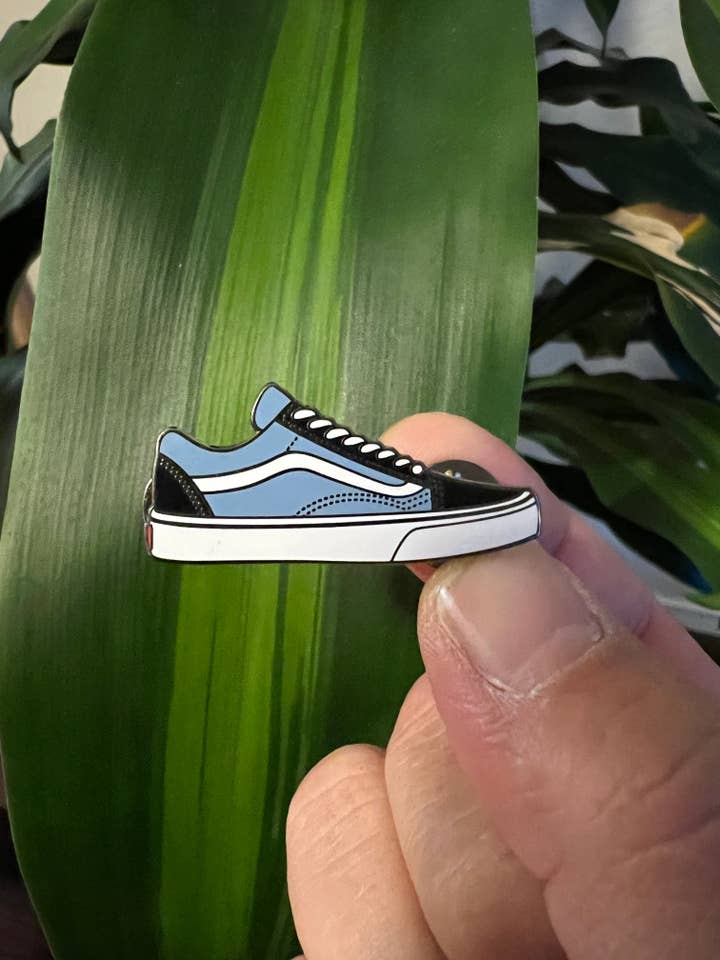 Vans Classics Blue Hard Enamel Pin for wholesale by Hype Pins