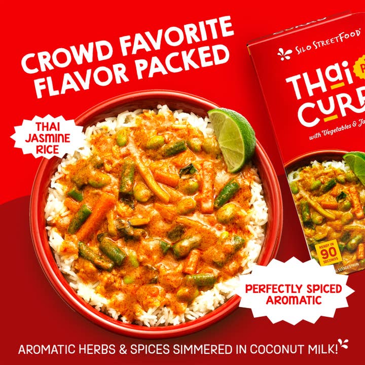 Sun Tropics - Wholesale Shelf Stable Prepared Meal - Thai Red Curry with Vegetables & Jasmine Rice2