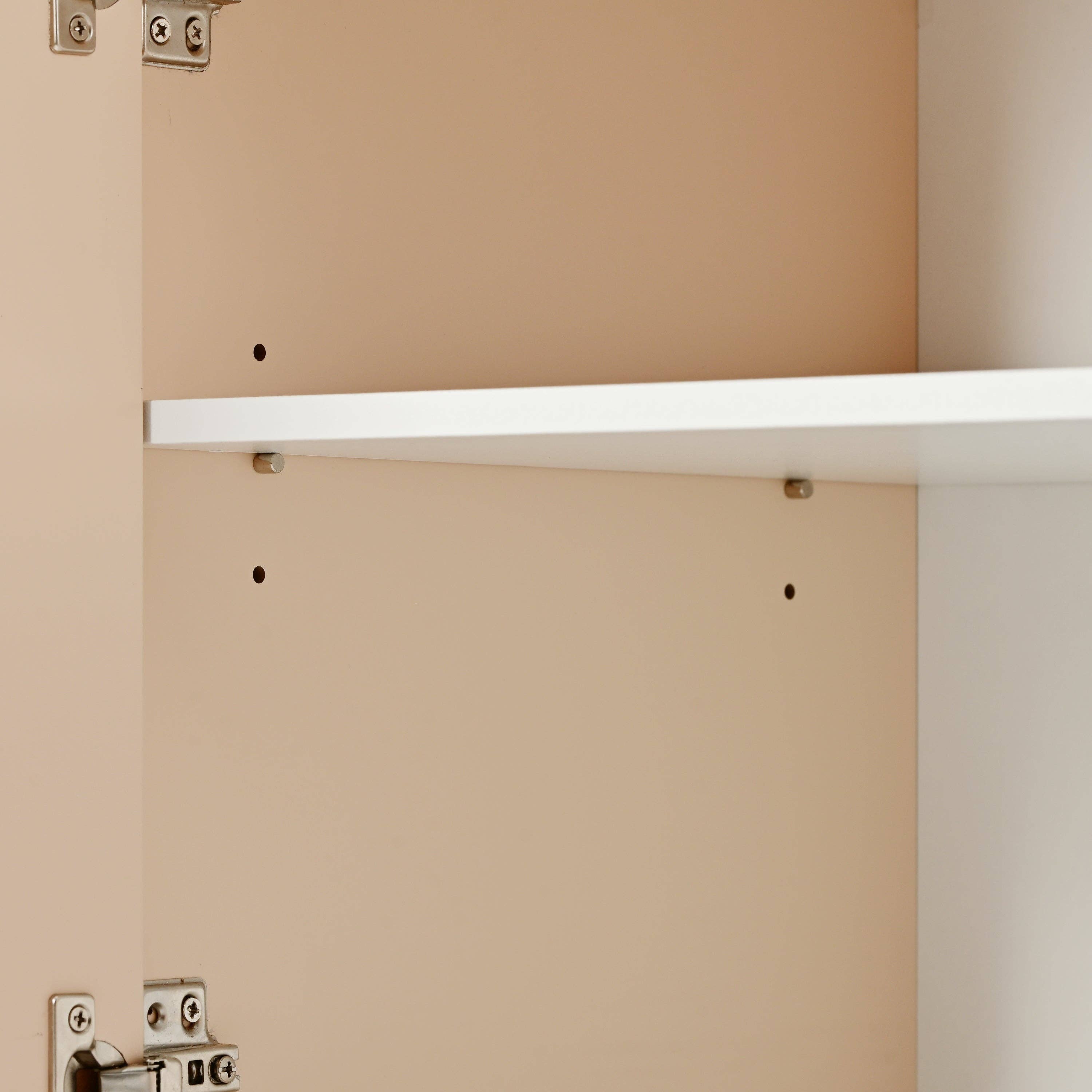 Urban Meuble - Wholesale Cabinet - Wood-effect sideboard with 4 doors, grooved patterns, rounded edges MINERAL15