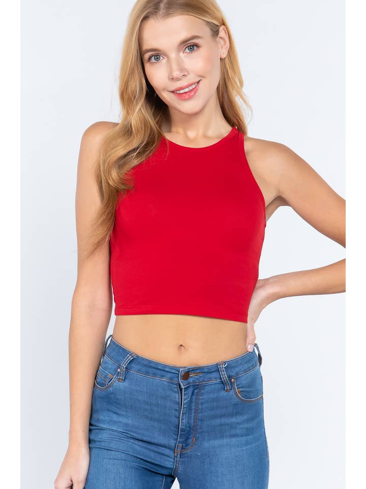 Active Basic | Active USA - Wholesale Tank top – Women′s - Halter Neck Crop Top18