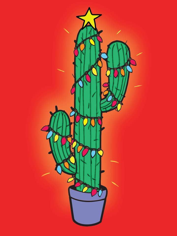 Carte Cactusmas pour la vente par Pinky Weber