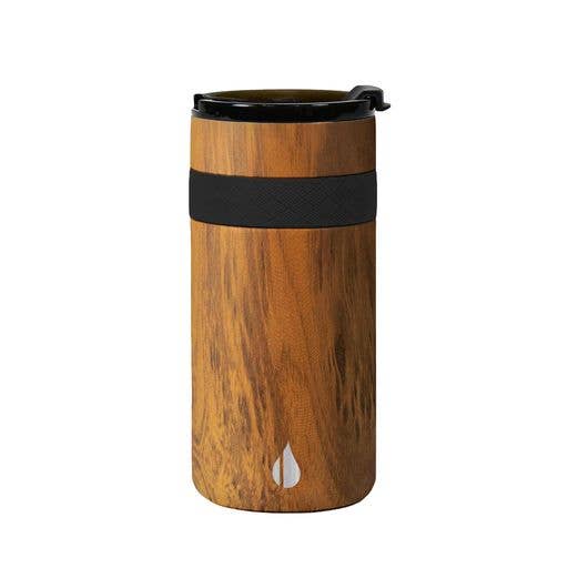 Elemental - Wholesale Insulated Mug/Tumbler - Commuter DuoSip Can Cooler/Tumbler 12oz - Teakwood