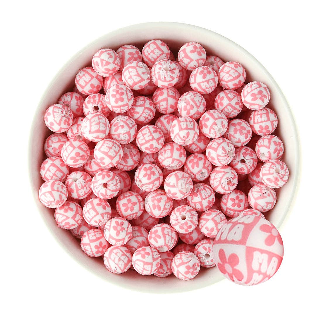 Cara & Co Silicone Craft Supply - Wholesale Craft Supplies - Standard Silicone Print Beads36