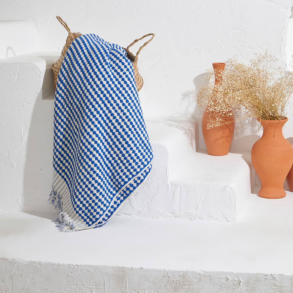 Kikoya - Wholesale Bath Towel - Pompom Bubble Handloom Bath Turkish Towels Farmhouse Decor34