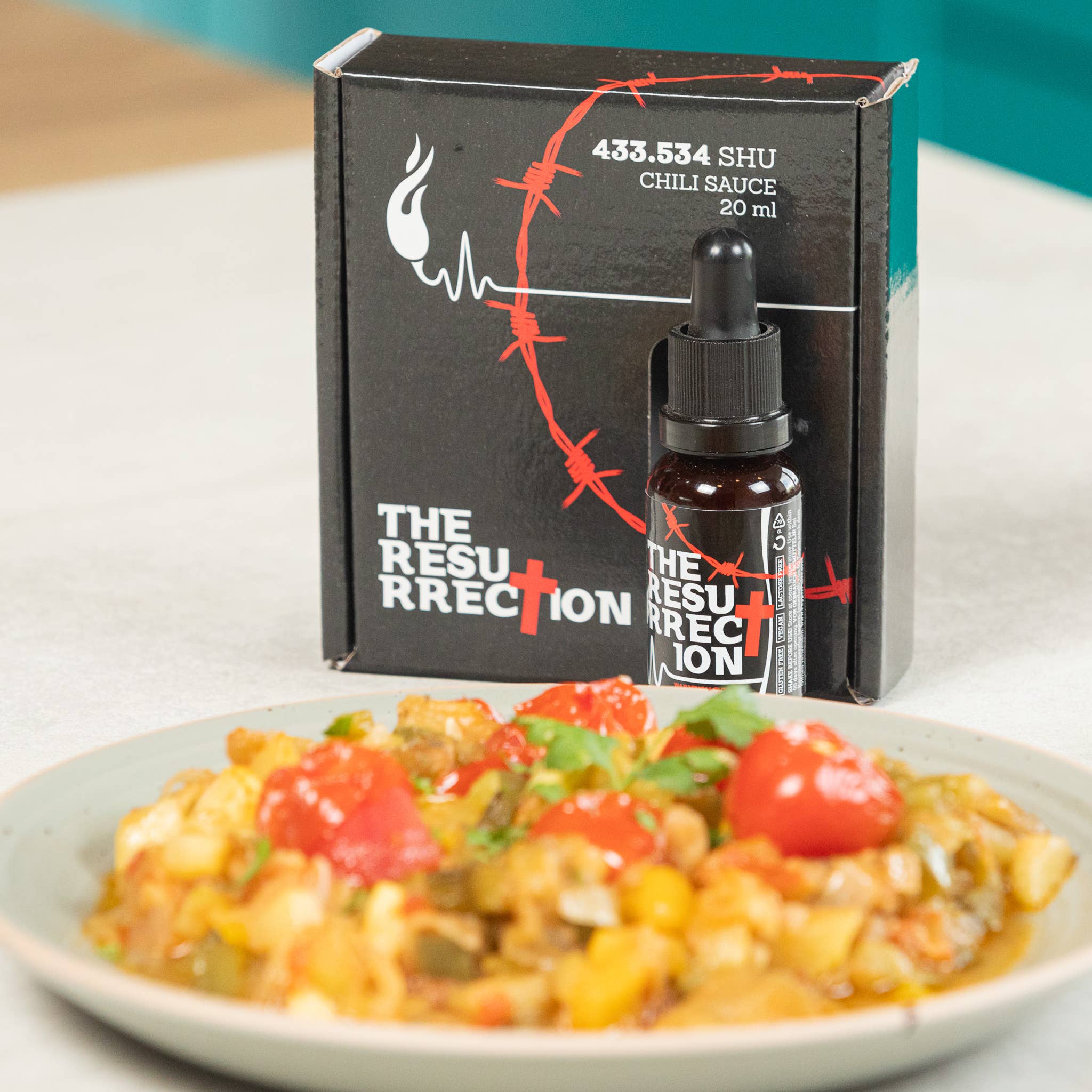 Volim Ljuto – wholesale Stark sås – Återuppståndelsen het sås 20 ml – Pepper Pulse1