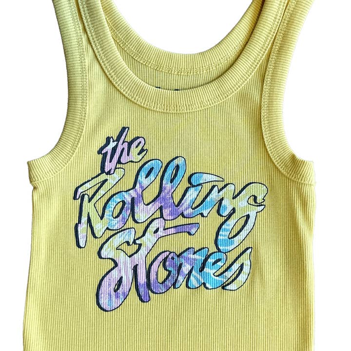 Rolling Stones Sunset Crop Tanktop für den Großhandel von Rowdy Sprout