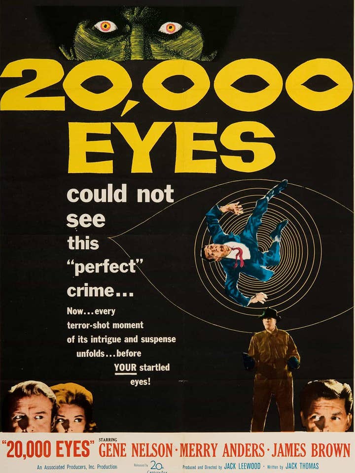 Affiche de film d'horreur vintage : 20 000 yeux (1961) pour la vente par Keep Calm Collection