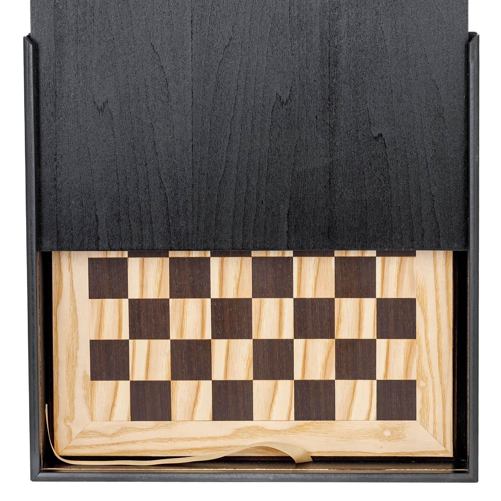 ARTIA LTD - Vendita all'ingrosso Giochi da tavolo - Set di scacchi in legno d'olivo con pezzi metallici in scatola nera8