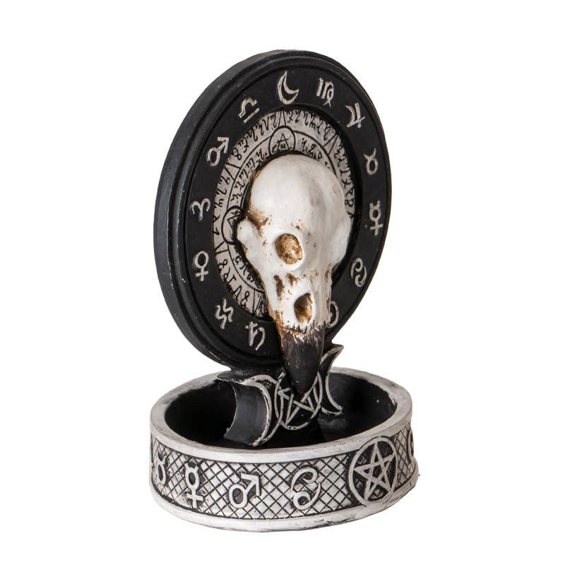 Pacific Trading - Wholesale Incense Holder - Raven Skull Backflow Incense Burner3