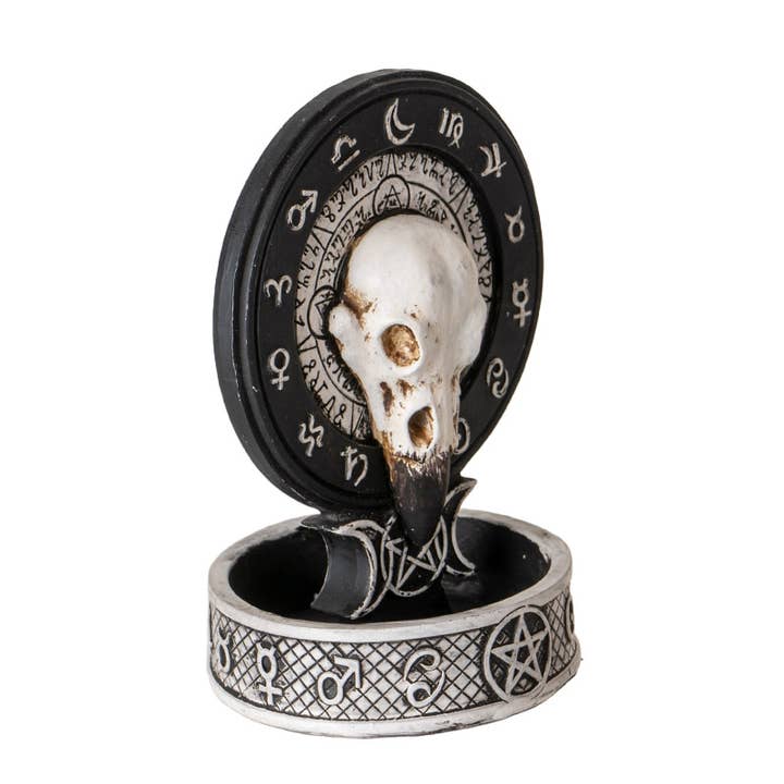 Pacific Trading - Wholesale Incense Holder - Raven Skull Backflow Incense Burner3