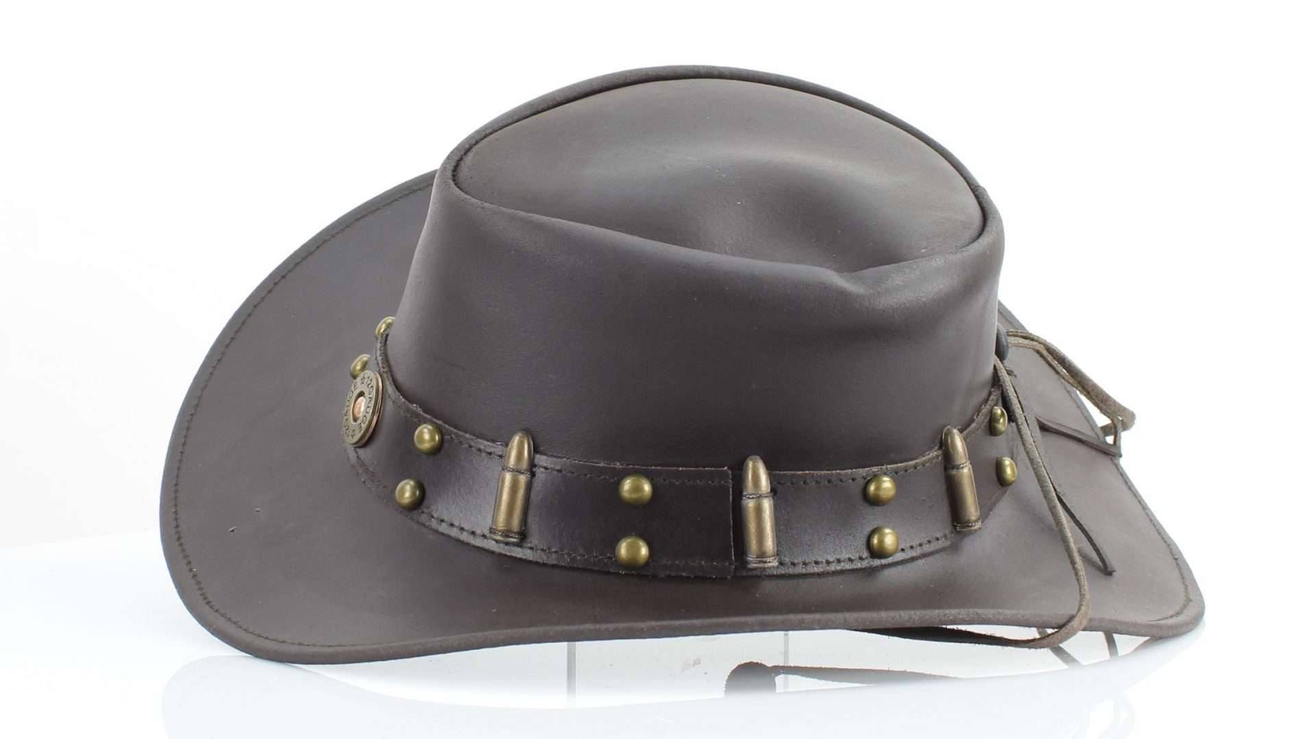 Leather Impressions Inc - Wholesale Cowboy Hat - Unisex - Shapeable Cowboy Hat with 12 Gauge Bullet Slice & Embellishe13