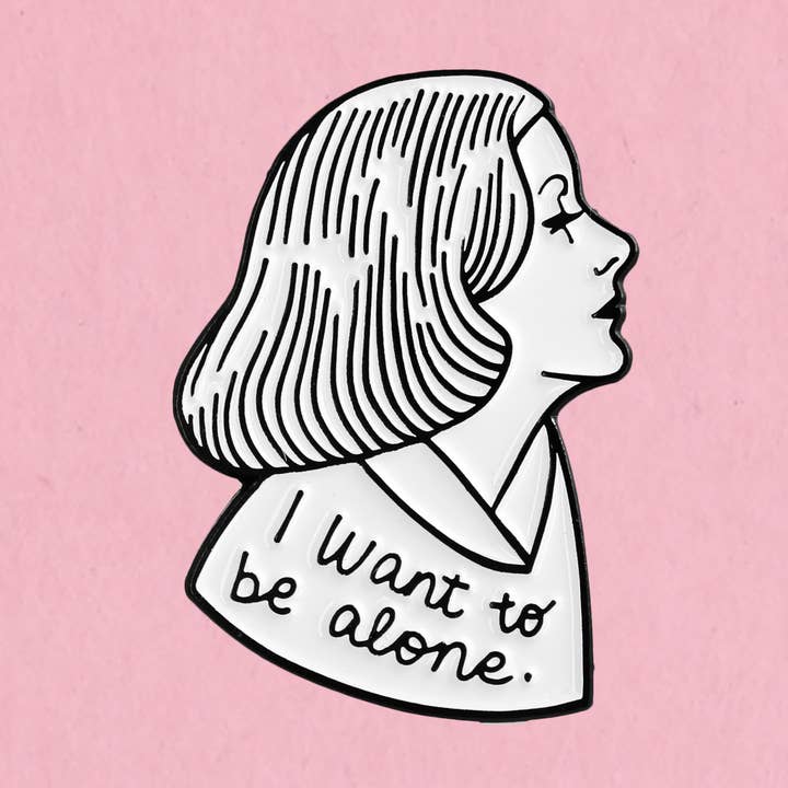 Greta Garbo emaljpin för wholesale av Kate Gabrielle