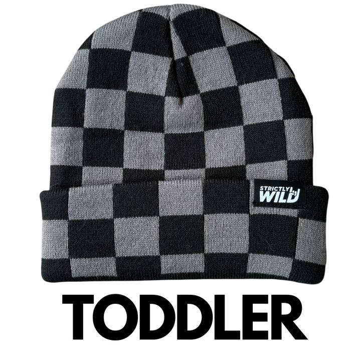 Strictly Wild - Wholesale Beanie - Kids - Stealth Checker Beanie2