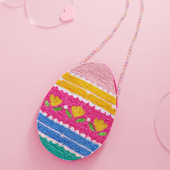 Easter Egg Beaded Mini Crossbody Bag for wholesale by Sensibling Corp.