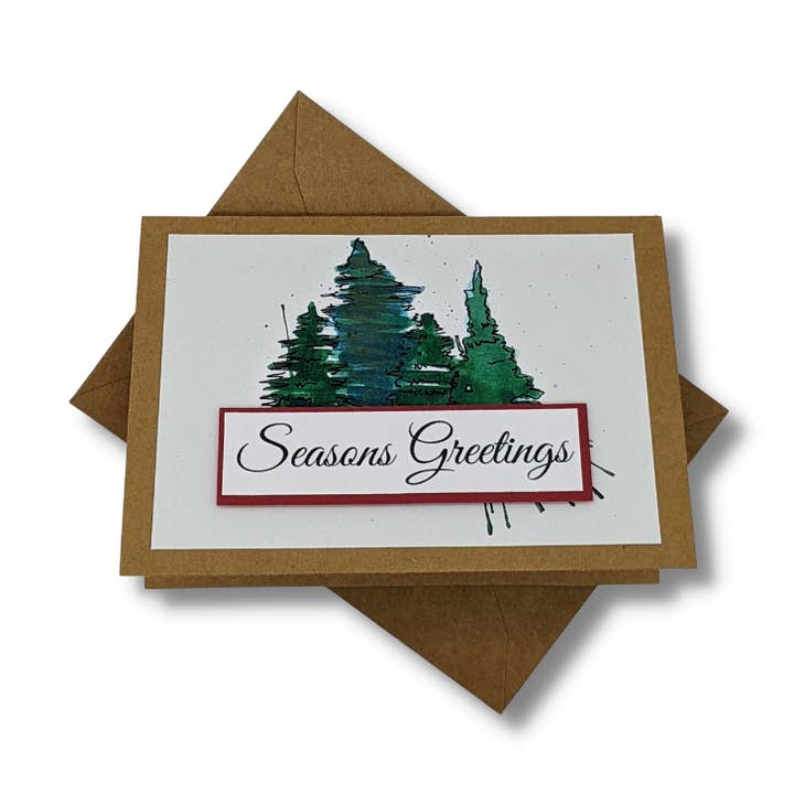 "Season's GreetIngs" | Forest | A2 Card for wholesale by E. Paganelli Art