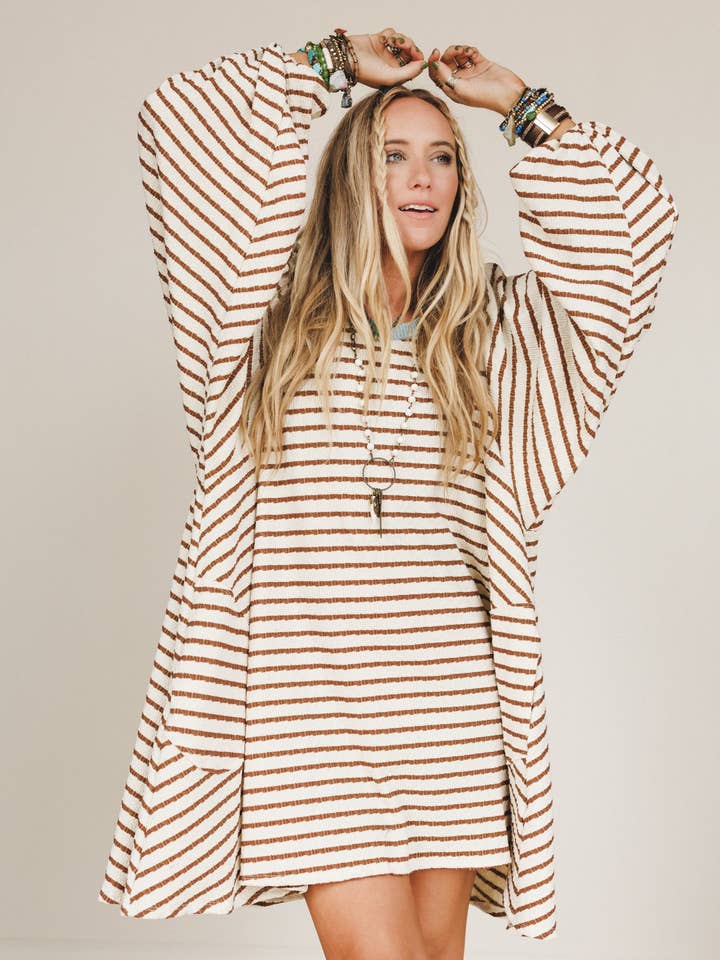 Good Feels Dress - Meerkat Seafoam for wholesale by Three Bird Nest