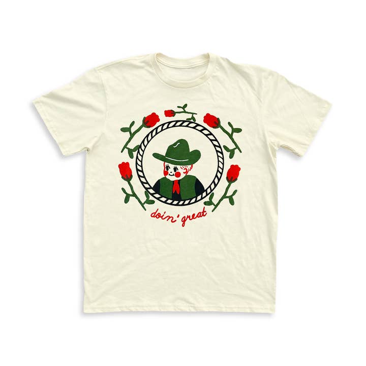 Camiseta Unisex Carefree Ranger 2025 - Crema para venta al por mayor de yarrow goods