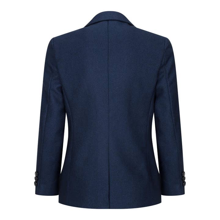 Marine Costume trois pièces garçon en tweed bleu marine Birdseye en vente sur Faire4