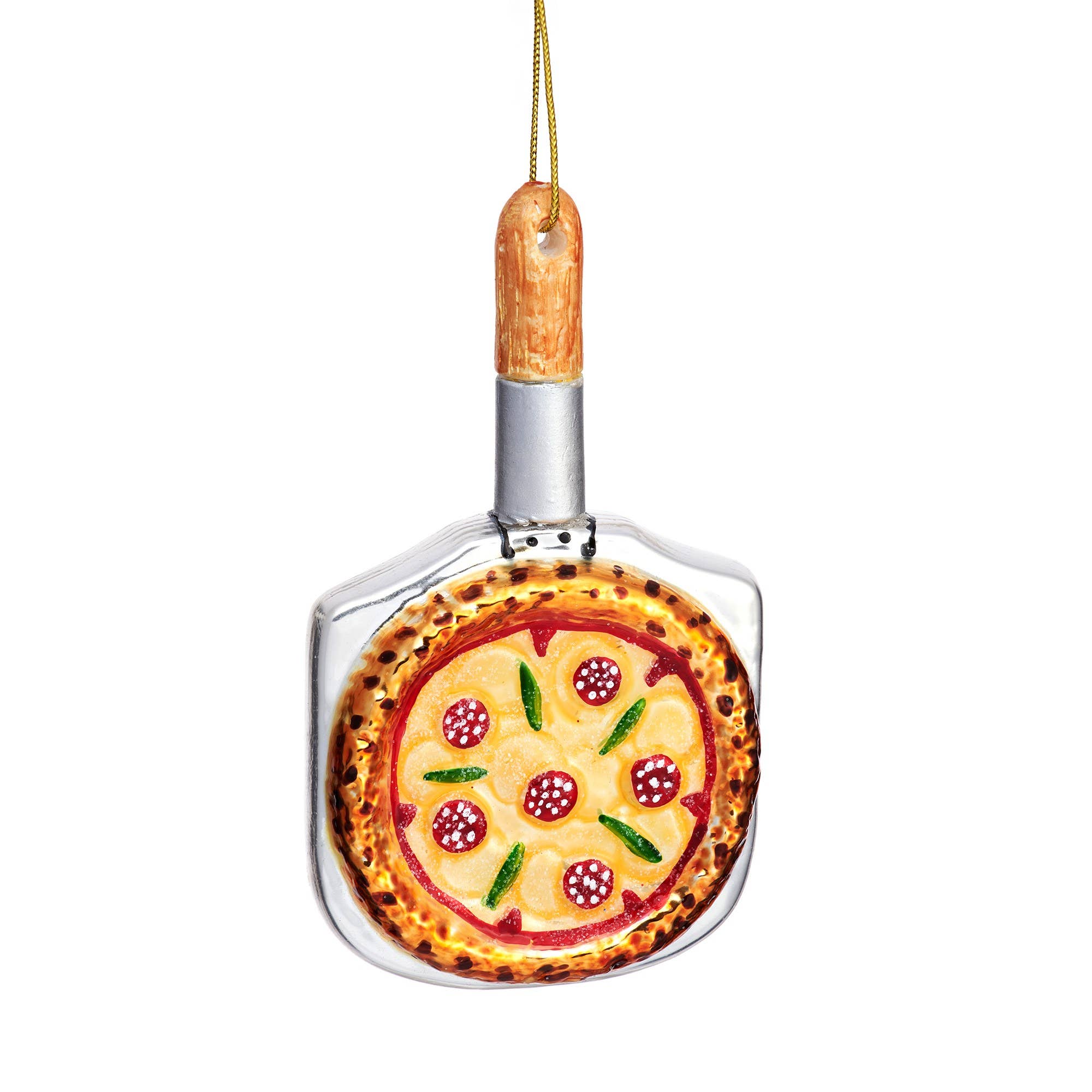 Sass and Belle – wholesale Christmas decoration – Pizza on Board Shaped Bauble0